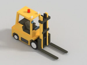 낮은 폴리 클락 3D 모델