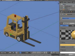 낮은 폴리 클락 3D 모델