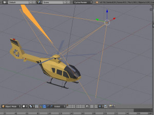 low poly helicopter game ready 3D मॉडल