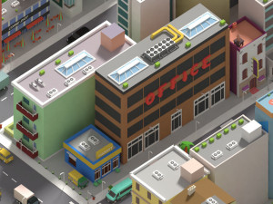simplepoly city - low poly assets low-poly 3Dモデル