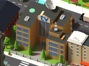 simplepoly city - low poly assets low-poly 3Dモデル