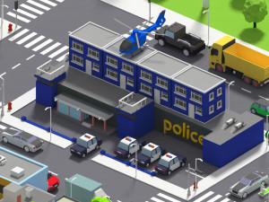 simplepoly city - low poly assets low-poly 3Dモデル
