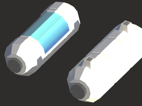 Weltraumsymbole Low-Poly 3D Modell