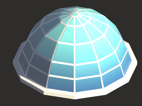 Weltraumsymbole Low-Poly 3D Modell