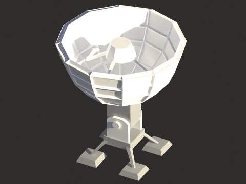 Space Icons Low-poly 3D Модель