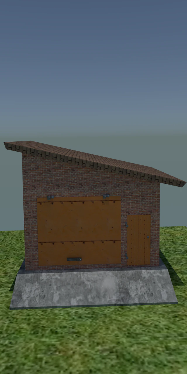 garage 3D Model .c4d .max .obj .3ds .fbx .stl .blend 