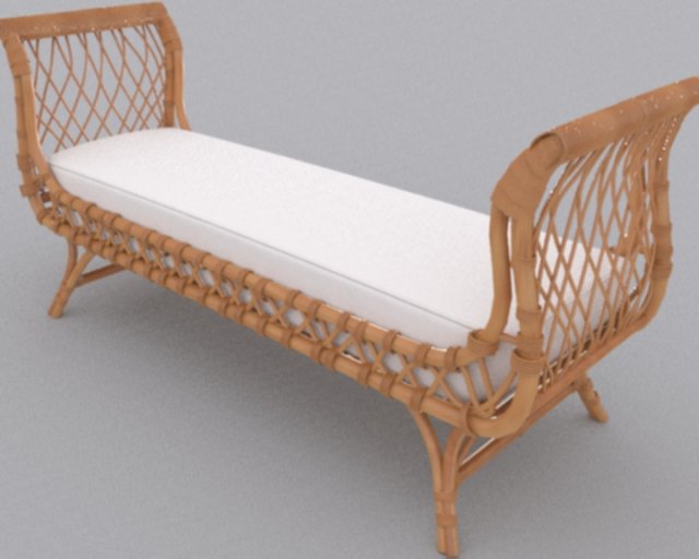 cane chair 3D Model .c4d .max .obj .3ds .fbx .stl .blend 