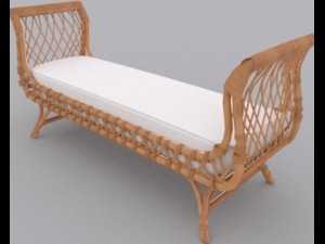 cane chair 3D 모델