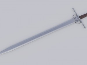 medieval arming sword vr - ar - low-poly Modèle 3D