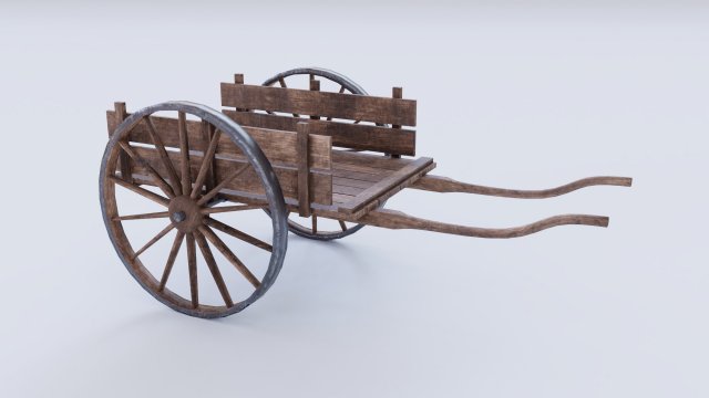 dirty farm cart 3D-Modell .c4d .max .obj .3ds .fbx .stl .blend 