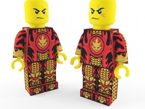 lego-ninja-4 diffrent texture use skin 3D Model