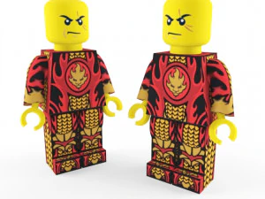 lego-ninja-4 использует скин с другой текстурой 3D Модель