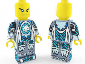 lego-ninja-4 diffrent texture use skin Model 3D