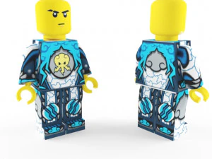 lego-ninja-4 diffrent texture use skin 3D Model