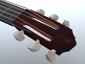 guitarclassiclowpoly 3D 模型
