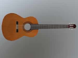 guitarclassiclowpoly 3D 模型