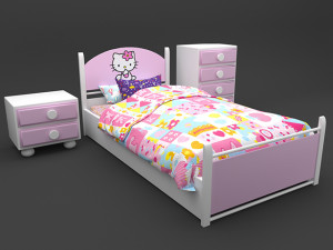 kitty bed Modelo 3D