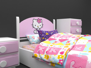 kitty bed Modelo 3D