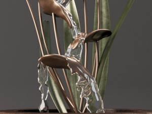 fountain flowerpot 3D Model