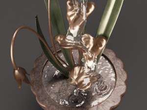 fountain flowerpot 3D Model