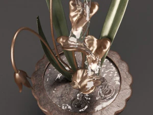 fountain flowerpot 3D Model