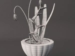 fountain flowerpot 3D Model