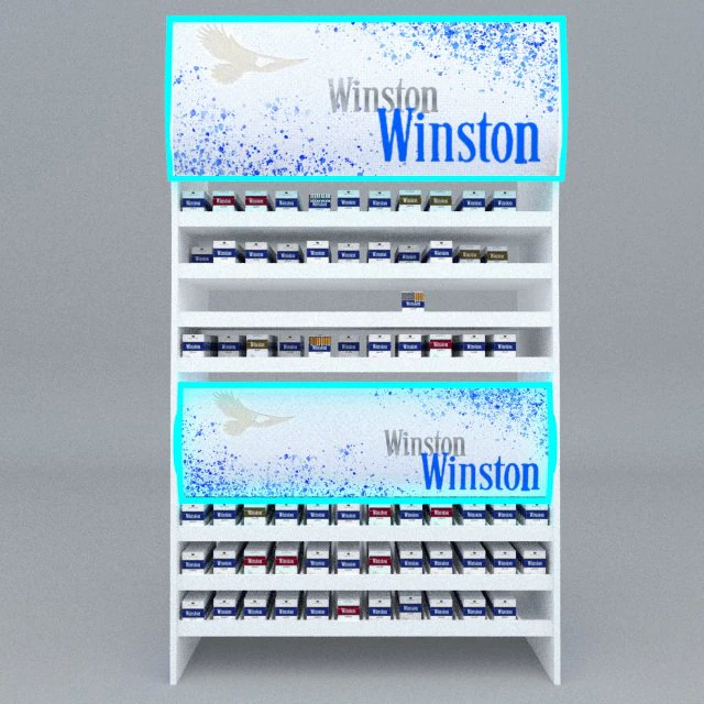 cigarret stand 3D Model .c4d .max .obj .3ds .fbx .stl .blend