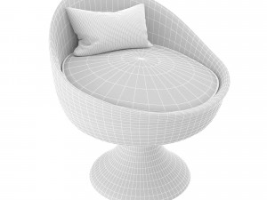 chair pink Model 3D