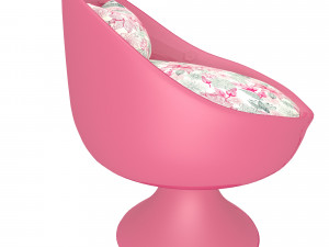 chair pink Model 3D