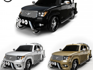 uaz pickup 3D 모델