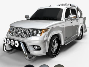 uaz pickup 3D Model
