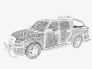 uaz pickup 3D Model