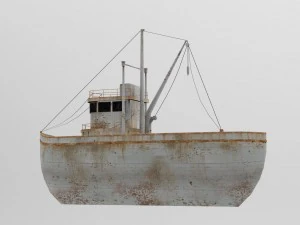 rusty fishing boat 3D Model