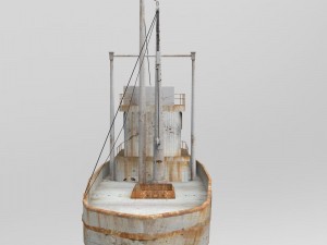 rusty fishing boat Modelo 3D