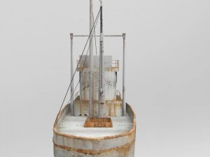 rusty fishing boat 3D Model