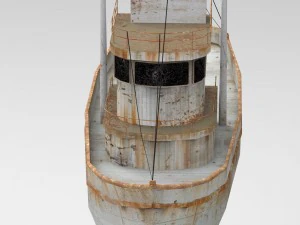rusty fishing boat 3D Model