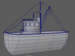 rusty fishing boat Modelo 3D