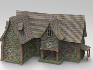 medieval buildings Model 3D