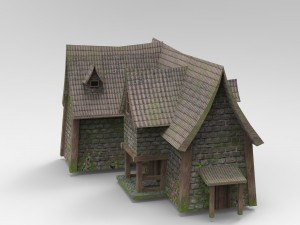 medieval buildings Model 3D