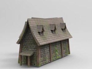 medieval buildings 3D Model