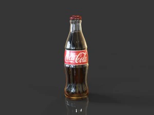 bottle glass cocacola 3D Model