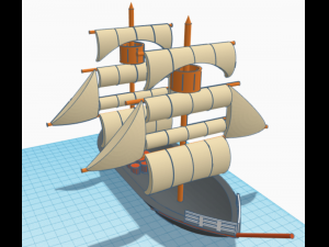 cool boat 3Dモデル