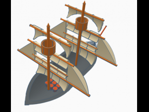 cool boat 3D Модель