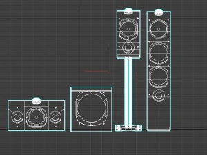 audio system 3D Model