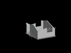 destroyed house Modelo 3D