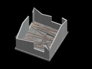 destroyed house Modelo 3D
