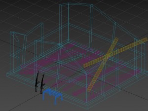 destroyed house Modelo 3D