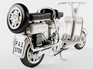 lambretta 125d 3D मॉडल