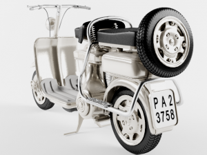 lambretta 125d 3D मॉडल