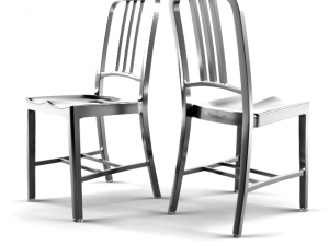 navy chair 3D 모델